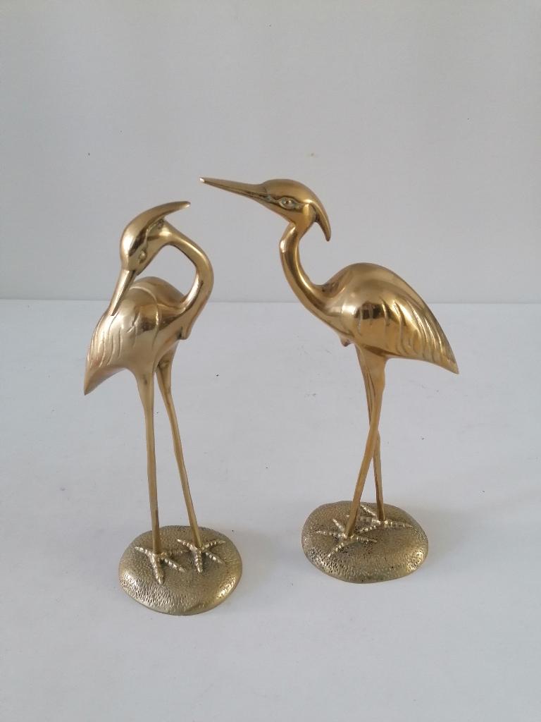 hollywood regency messing vogels paar 2 stuks izgst, Antiek en Kunst, Ophalen of Verzenden, Koper