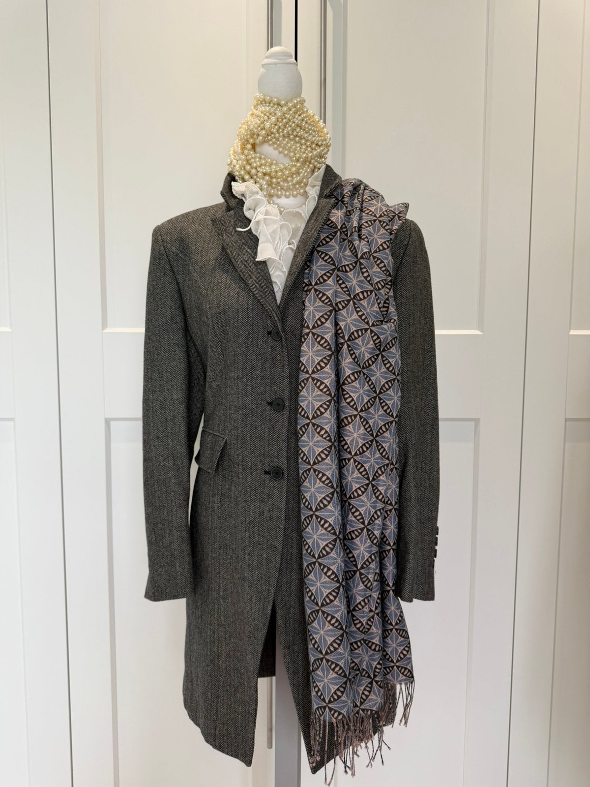 Nieuw Far Hills Purdey blazer jas grijs zwart 42 44 xl xxl, Kleding | Dames, Verzenden, Nieuw, Maat 42/44 (L), Grijs