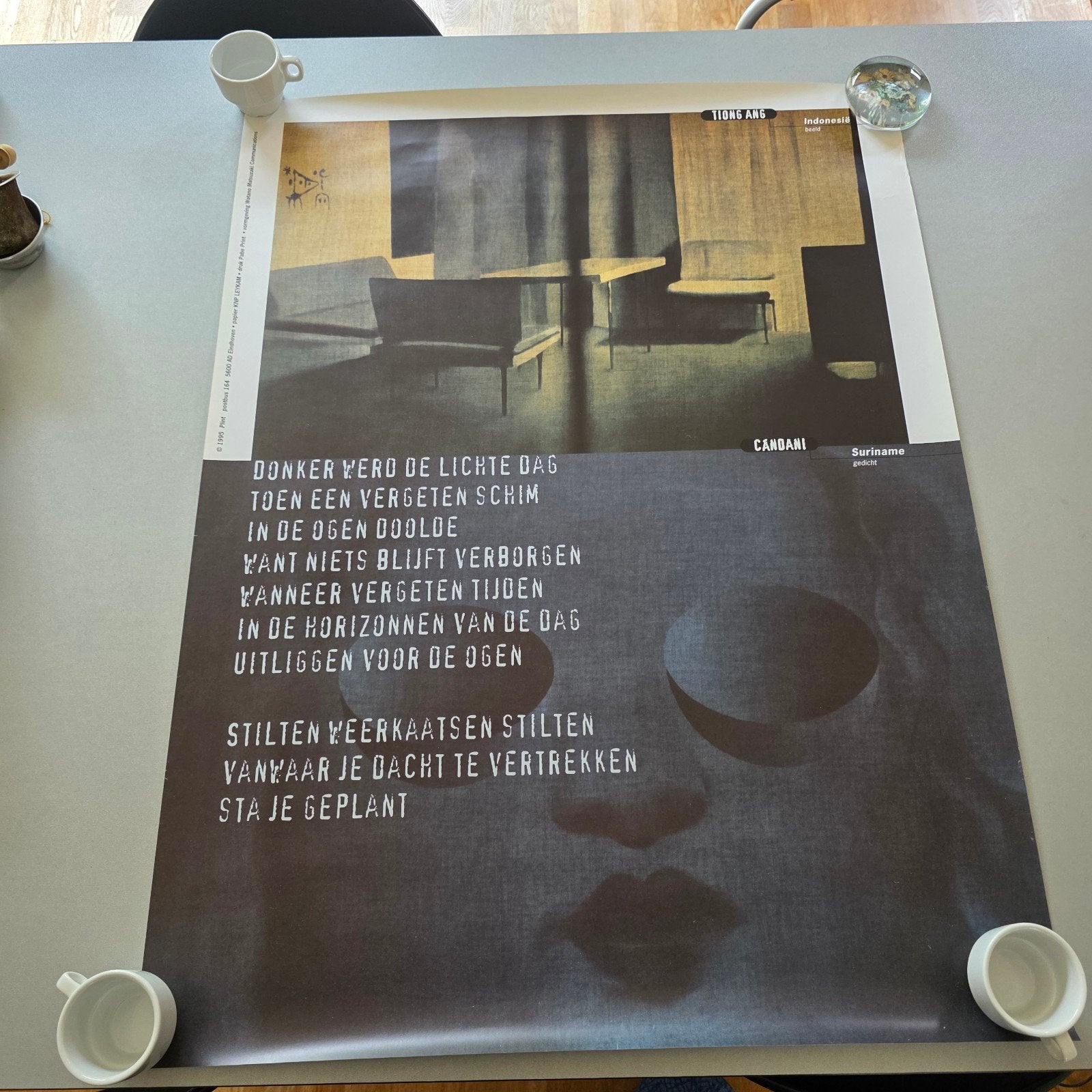 Plint Poster : Candani - Suriname gedicht (1995), Ophalen of Verzenden, Zo goed als nieuw, Candani, Eén auteur
