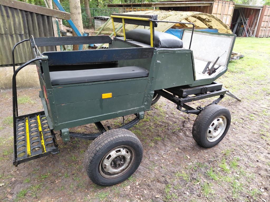 Leuk wagentje voor achter de tractor, Ophalen