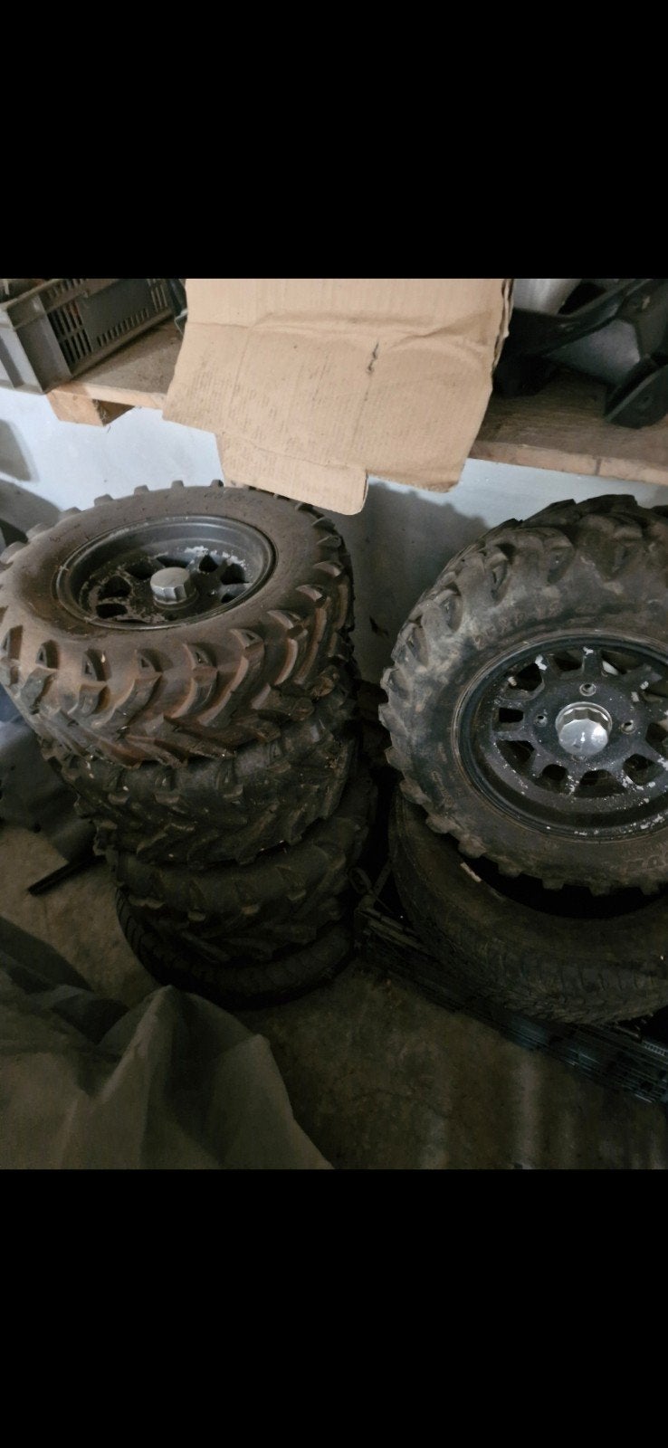 Velgen met banden 12 inch steek 114 voor buggy 500cc, Ophalen, Gebruikt