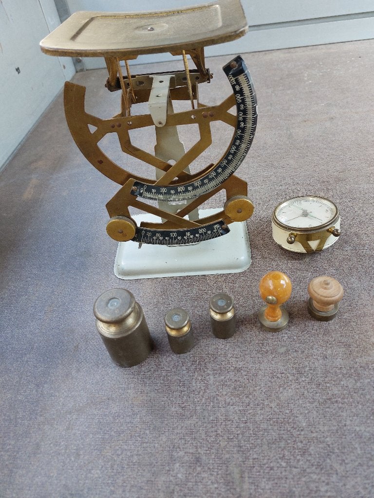 1 metalen weegschaal, Ophalen of Verzenden, Gebruikt, Metaal