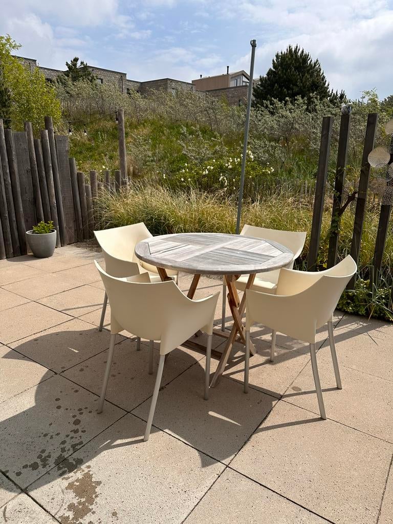 Philippe Starck 4 x kartell model Dr. No stoelen, Ophalen, Zo goed als nieuw, Kunststof, Stapelbaar