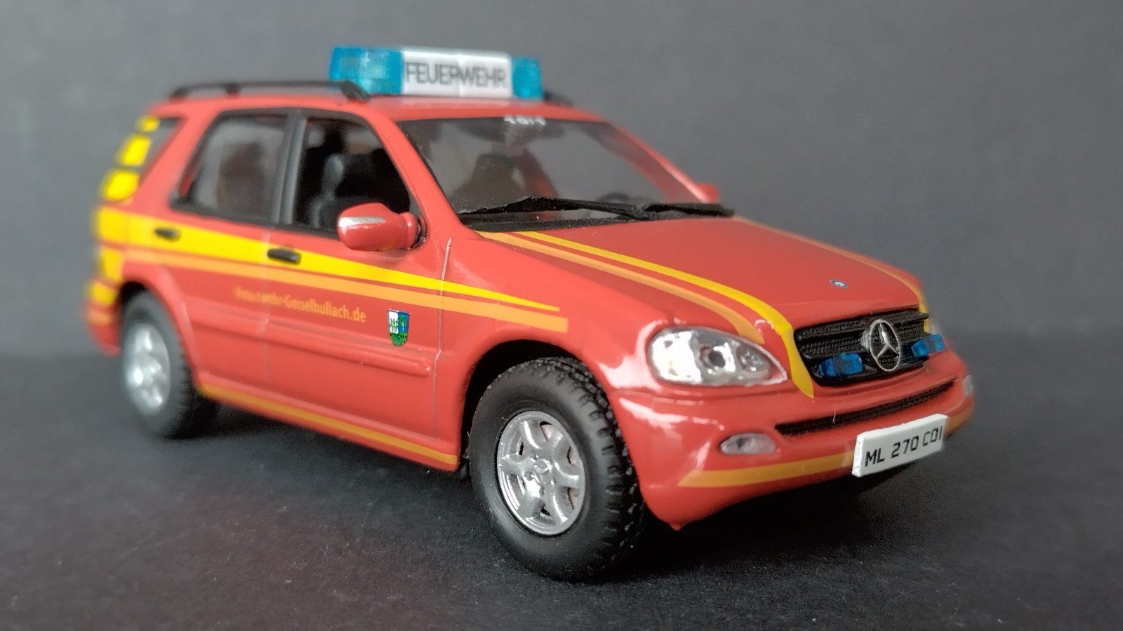 Mercedes Benz ML Feuerwehr 1:43 Eaglemoss Pol, Overige merken, Auto, ., Nieuw