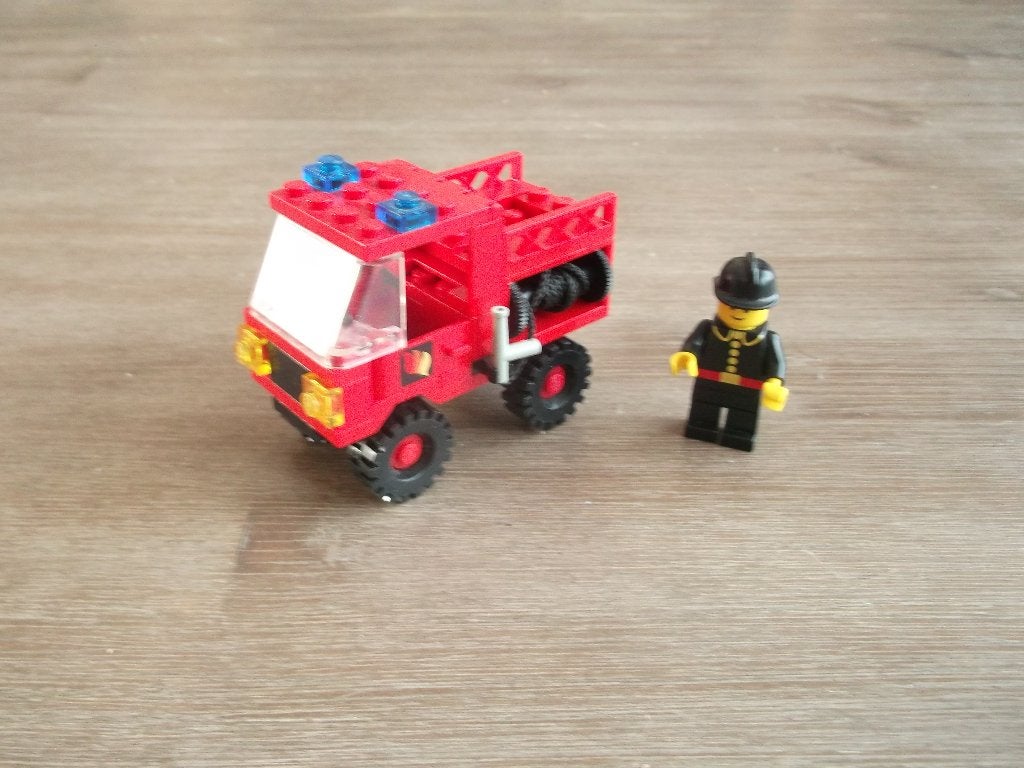 lego brandweer 6650 fire and rescue van (1981), Kinderen en Baby's, Ophalen of Verzenden, Gebruikt, Complete set, Lego