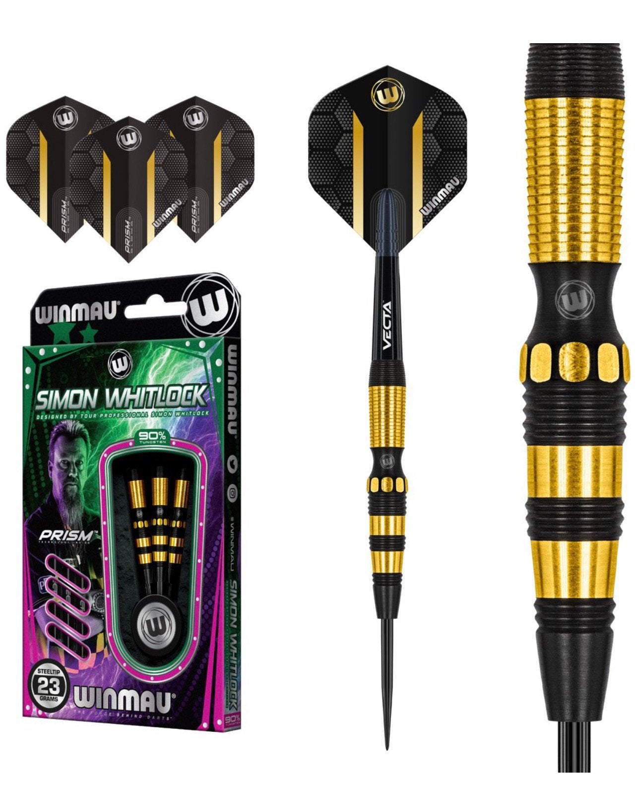 Winmau Simon Whitlock Dynamic Edge SE 90% - Dartpijlen 21 gr, Ophalen of Verzenden, Nieuw, Pijlen