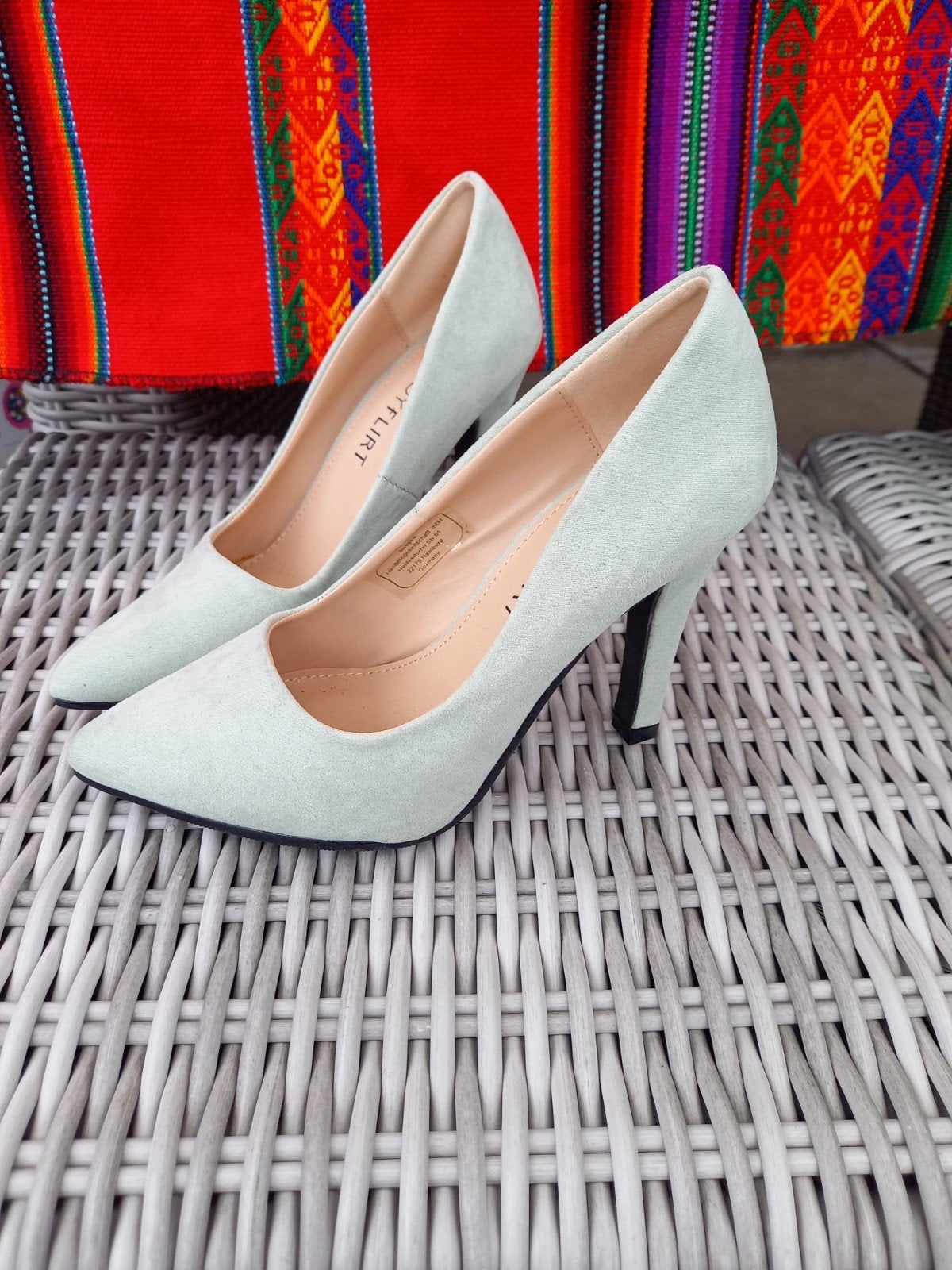 Stijlvolle lichtgroene pumps met hoge hak, Pumps, My Flirt, Ophalen of Verzenden, Zo goed als nieuw