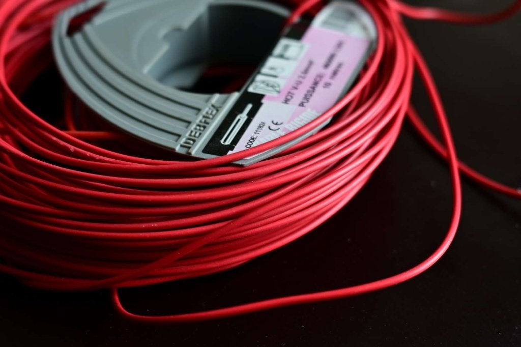 Rol ROOD 1,5mm² draad - OFC volkern koper, Ophalen of Verzenden, Nieuw, Kabel of Snoer