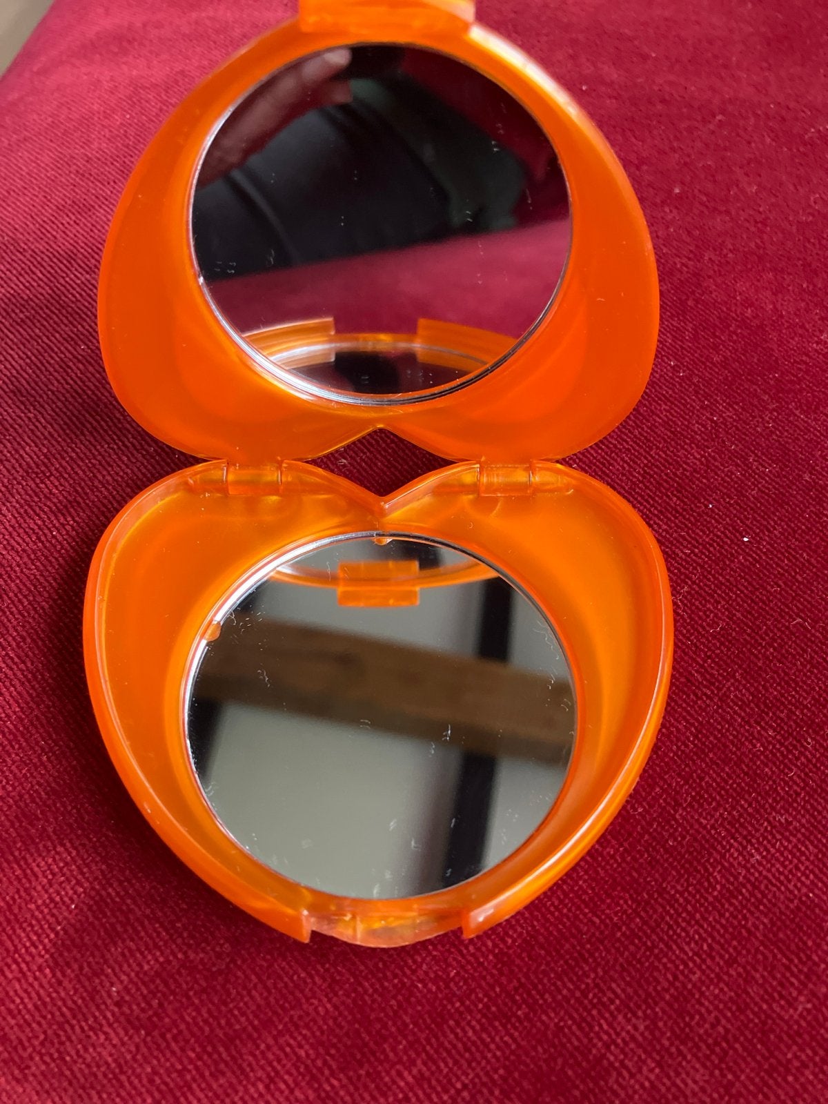 Galupy hartvormig spiegeltje - oranje Diddl, Verzenden, Zo goed als nieuw, Beeldje of Figuurtje