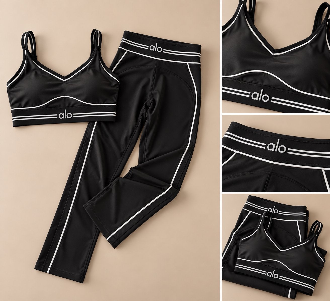 ALO Sportset (legging & top) in diverse maten, Kleding | Dames, Zwart, Nieuw, Fitness of Aerobics, Ophalen