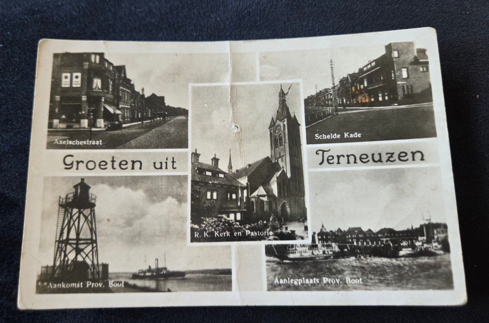 Groeten uit Terneuzen, Verzamelen, Verzenden, 1940 tot 1960, Gelopen, Zeeland