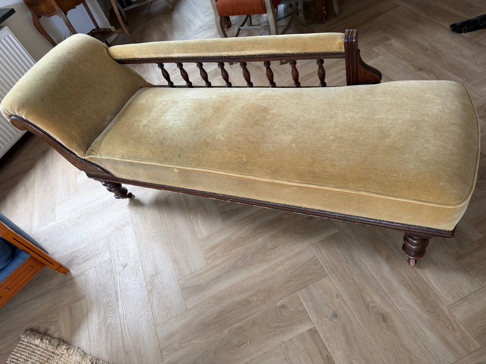 Antieke Chaise longe, Ophalen, Gebruikt