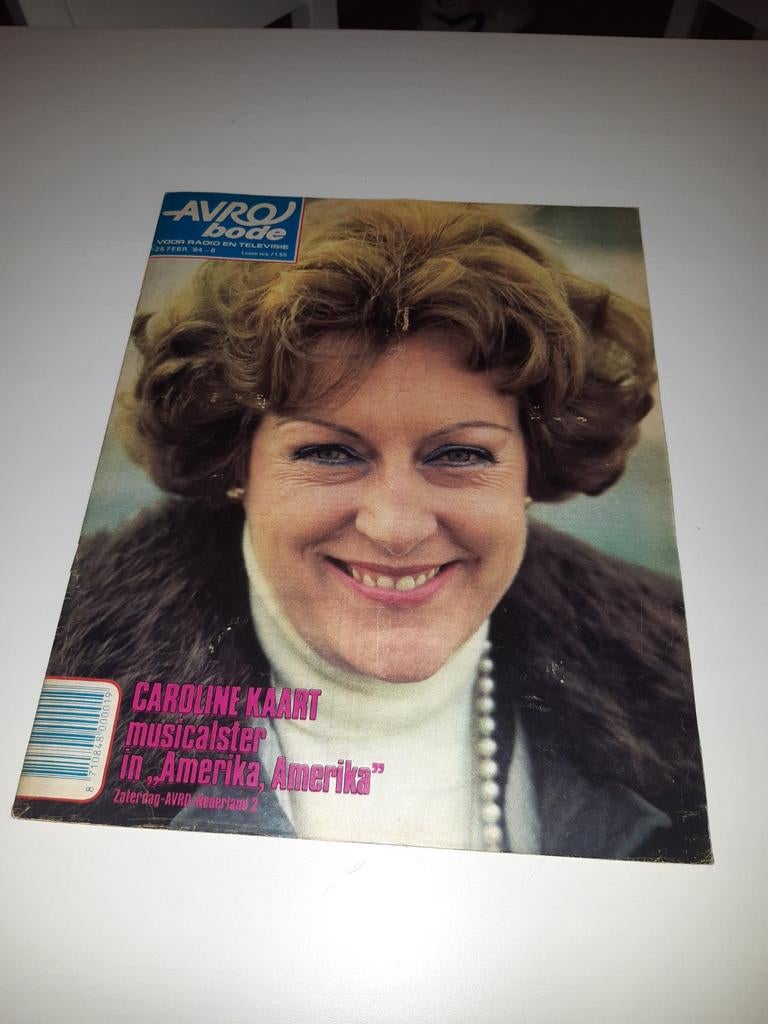 08.Avro bode 1984. Caroline Kaart. Rossa Nova. Cherie Lunghi, Verzamelen, Tijdschriften, Kranten en Knipsels, Ophalen of Verzenden