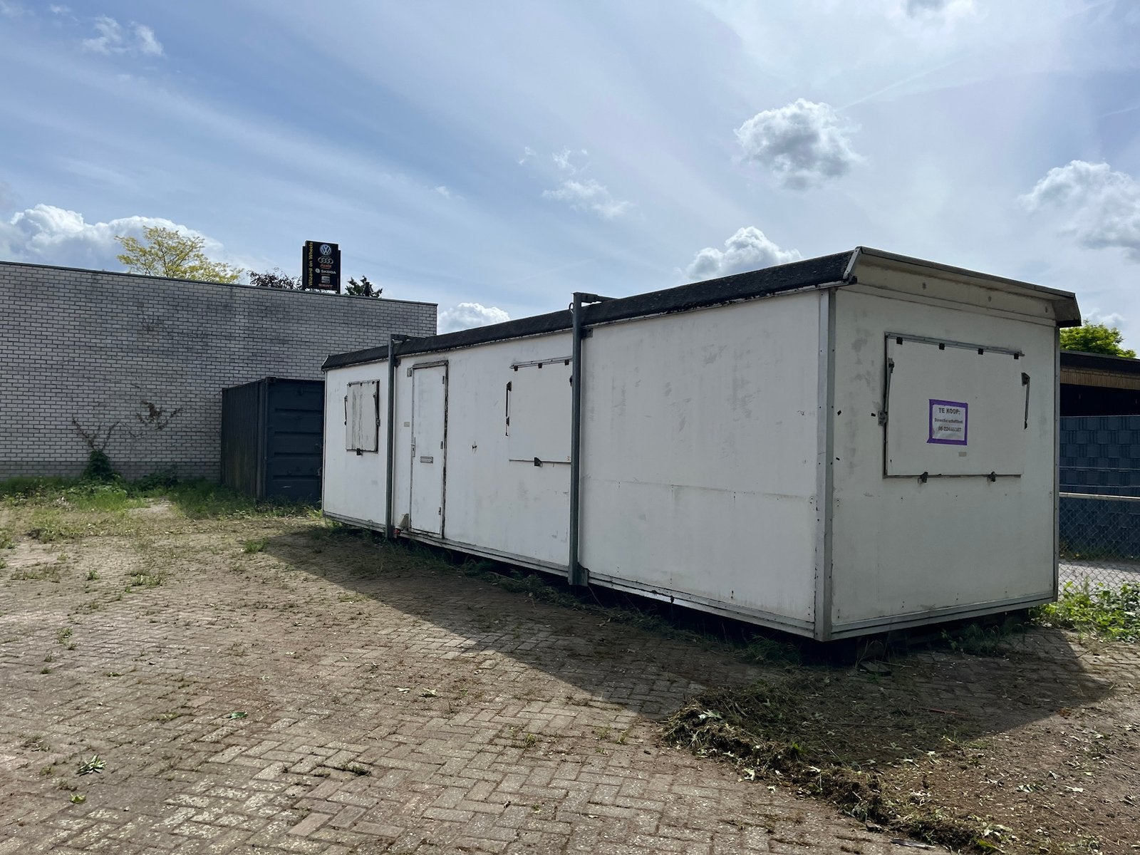 Bouwkeet  met kantoor, kantine, pantry en toiletruimte, Zakelijke goederen, Machines en Bouw | Keten en Containers, Ophalen