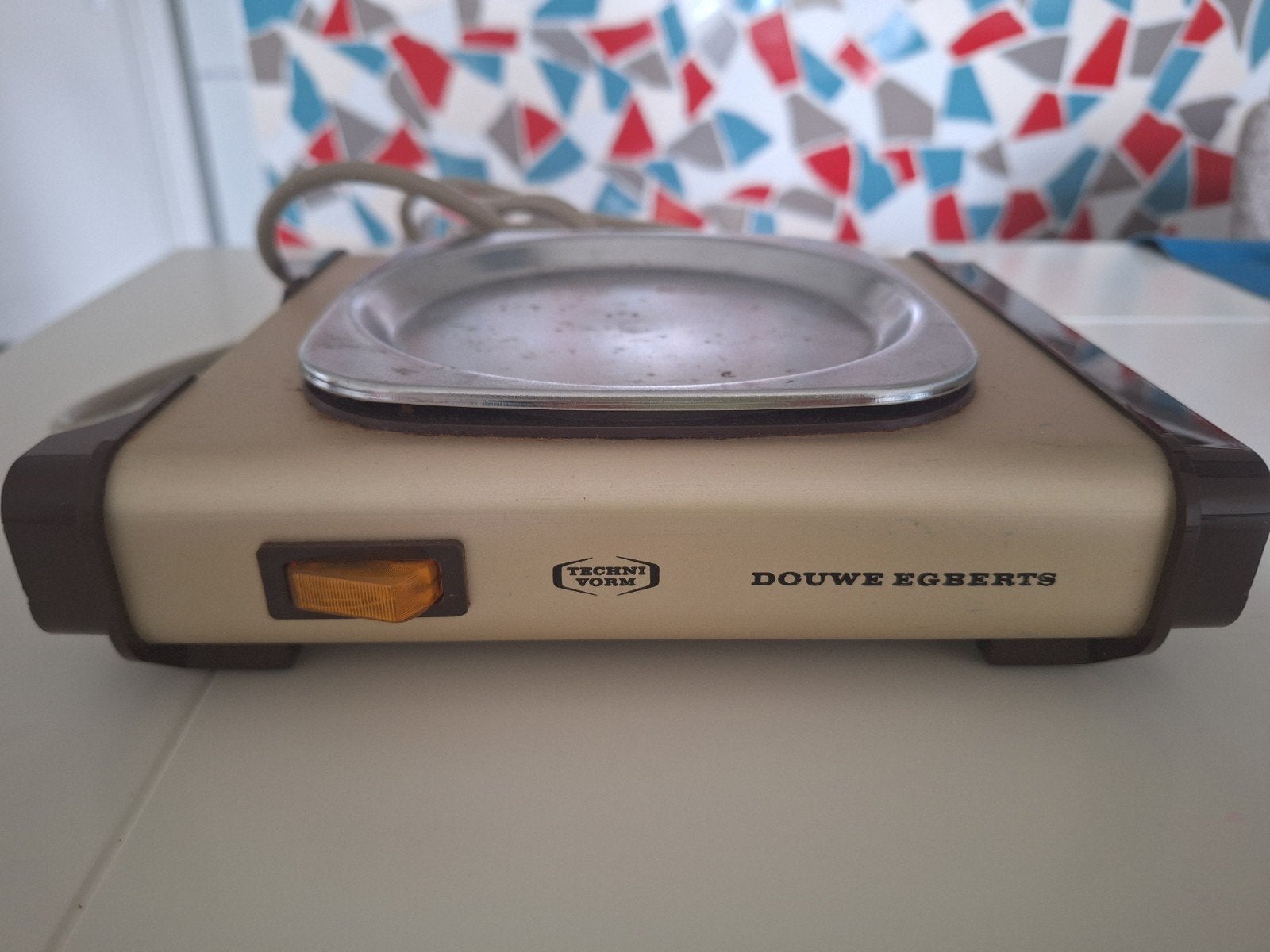 Vintage Douwe Egberts DE warmhoudplaatje, Ophalen of Verzenden