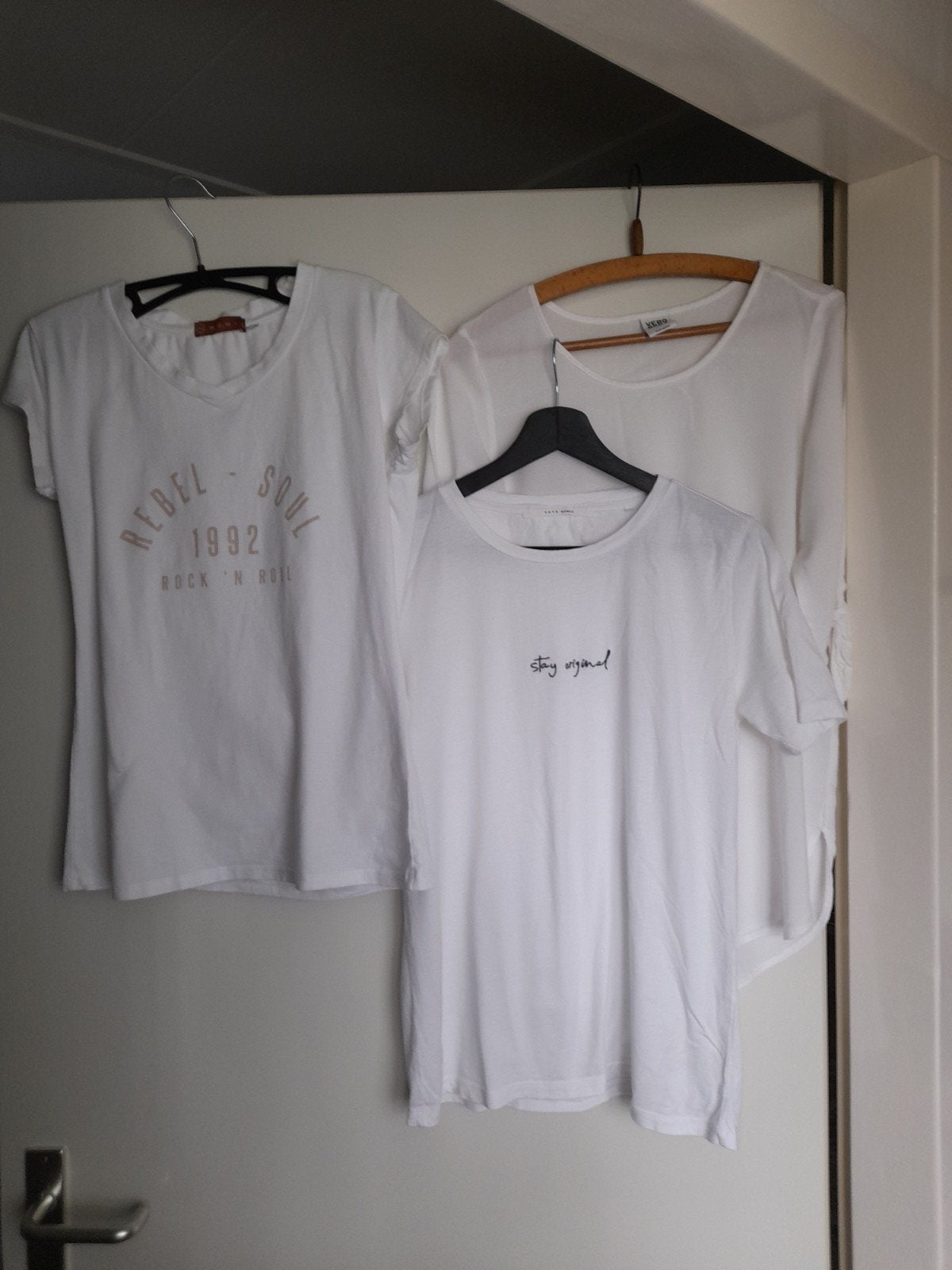 Div shirts mt S/M wit, Wit, Yaya vero moda mooii, Ophalen of Verzenden, Korte mouw