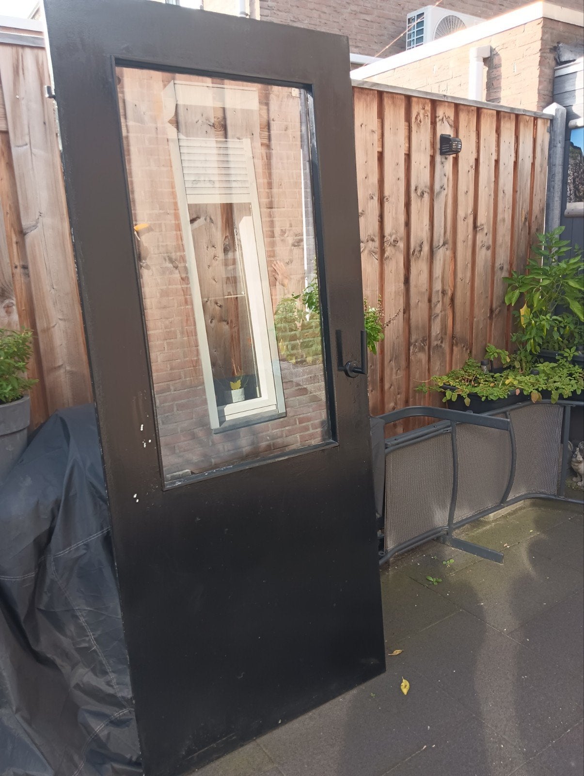 opdekdeur links binnen met glas - opknappertje, Doe-het-zelf en Verbouw, Ophalen, Gebruikt, Binnendeur, Glas