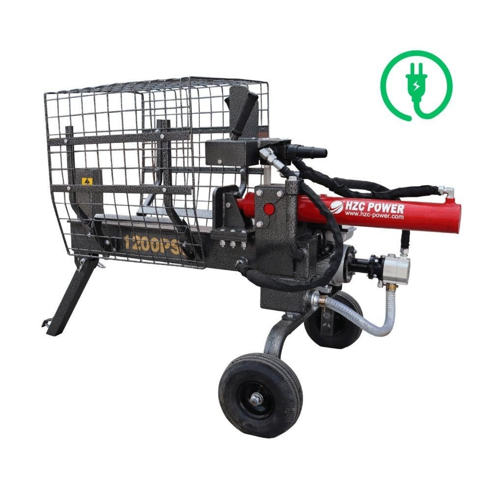 Elektrische Houtkloofmachine HS12288E 12 Ton 702 euro ex, Hzc, Liggend, Nieuw, Ophalen of Verzenden