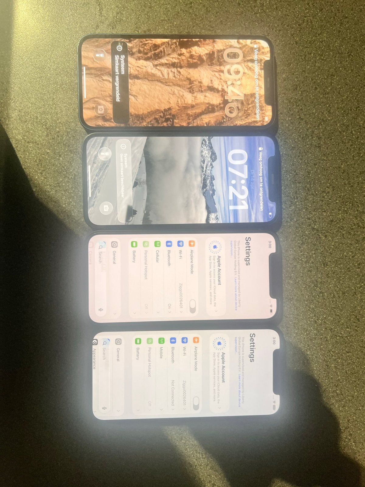 4x Apple iPhone 12 - Diverse Condities, Ophalen, Gebruikt, IPhone 12, Met simlock