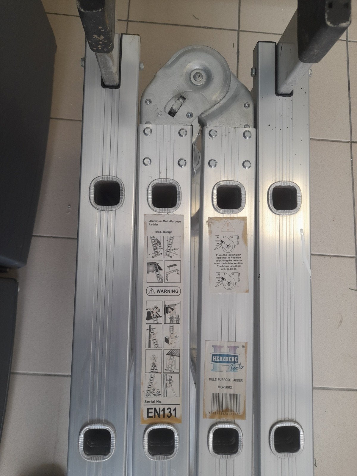 Herzberg Tools HG-5002 Aluminium Multipurpose Ladder, Doe-het-zelf en Verbouw, Ophalen