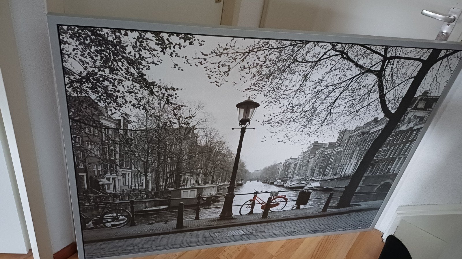 IKEA VILSHULT Amsterdam Canvas Schilderij 140x100 cm, Ophalen, 100 tot 125 cm, 75 – 100, Print