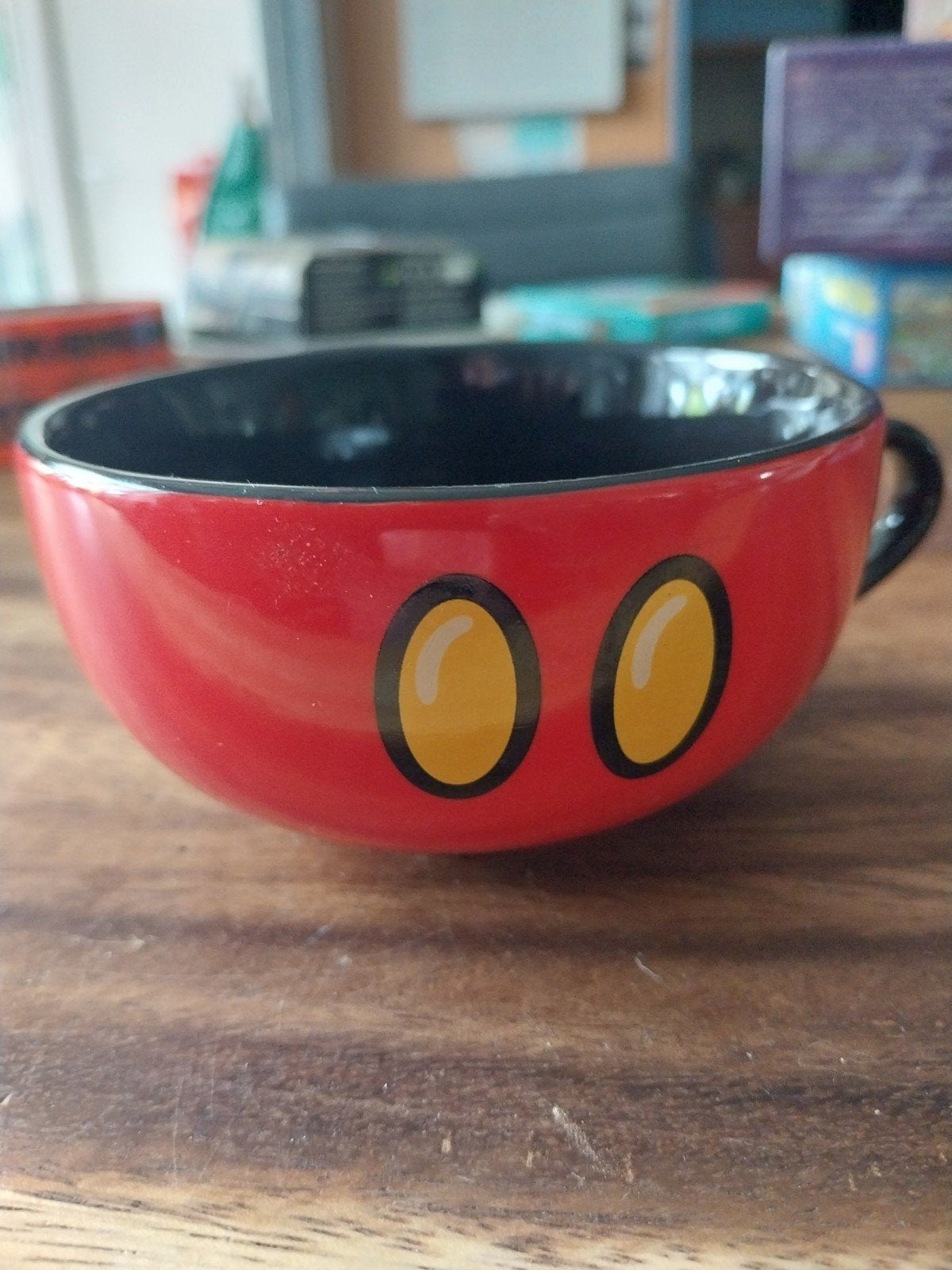 Disney Mickey Mouse Theemok/Soepkom Disneyland Paris, Ophalen of Verzenden, Mickey Mouse, Zo goed als nieuw, Servies