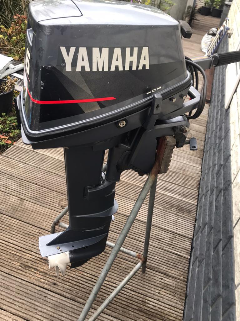 Yamaha 6pk 2takt langstaart elektrische start, Watersport en Boten, Ophalen, Gebruikt, Motor en Techniek, Motorboot