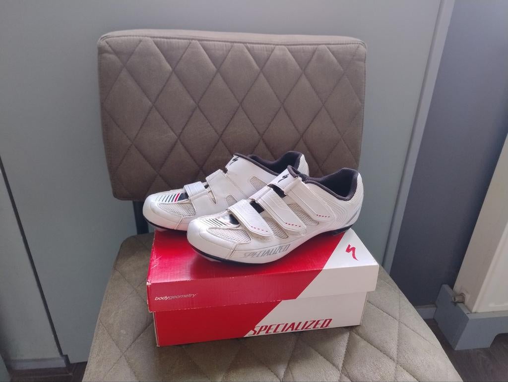 Specialized witte  racefiets schoenen maat 40, Ophalen, Gebruikt, Schoenen
