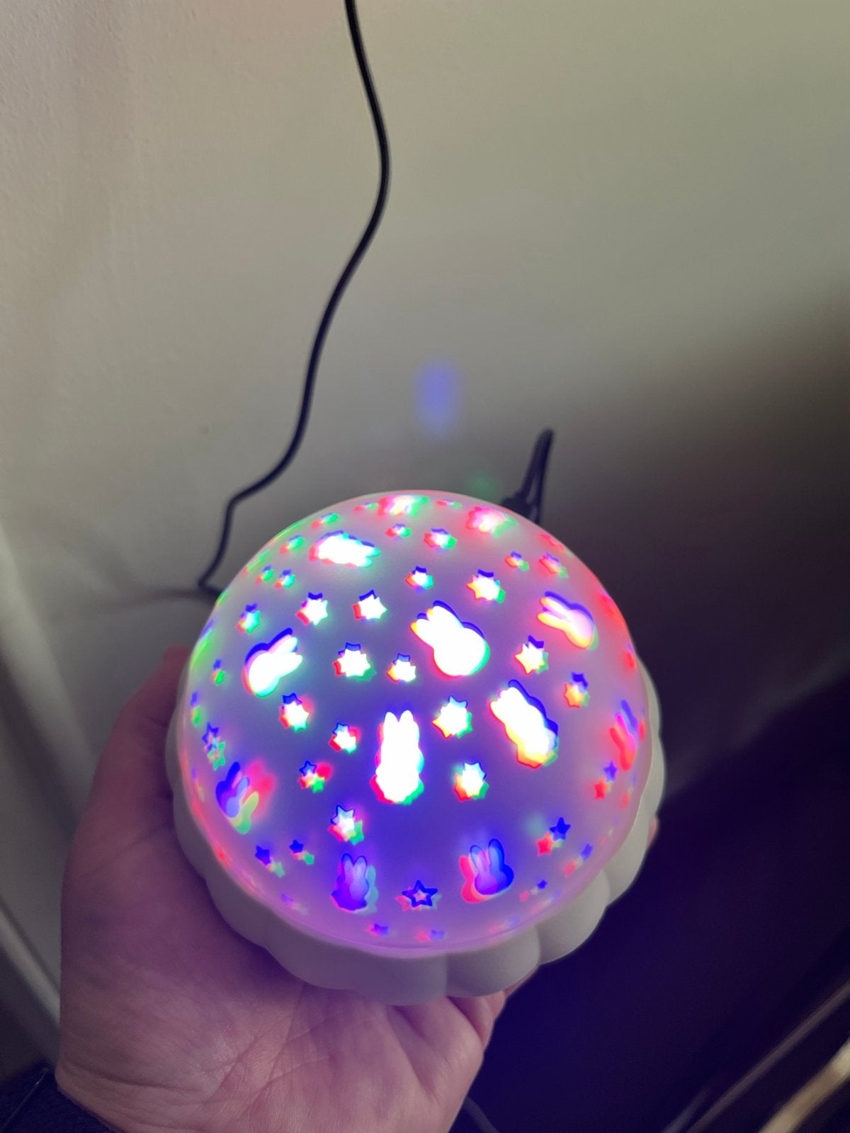 Hema Nijntje nachtlampje met sterren en konijntjes projector, Ophalen of Verzenden, Zo goed als nieuw, Wit, Hema