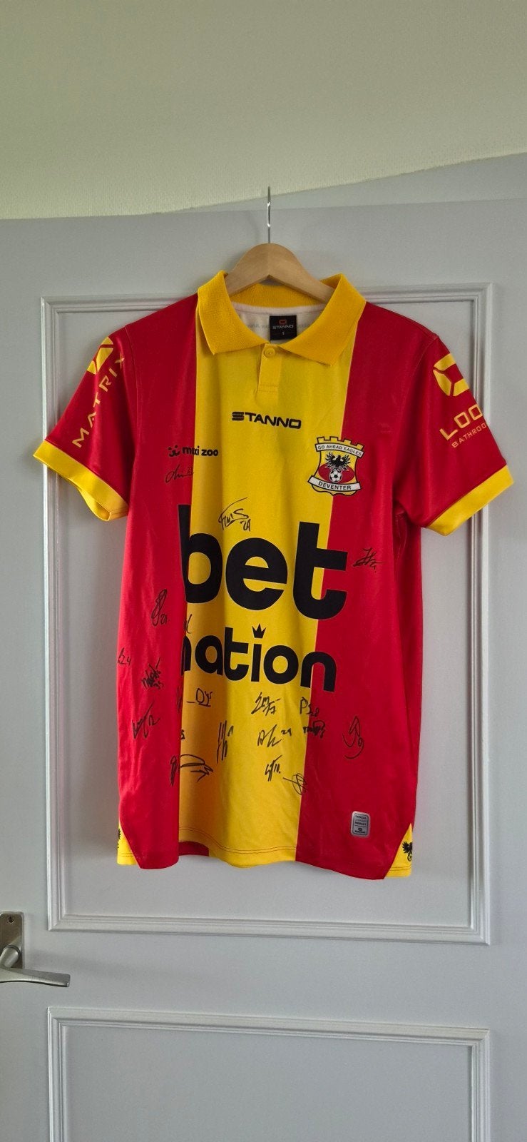 Go Ahead Eagles Shirt 2024-2025 met handtekeningen, Nieuw, Ophalen of Verzenden, Stanno, Rood