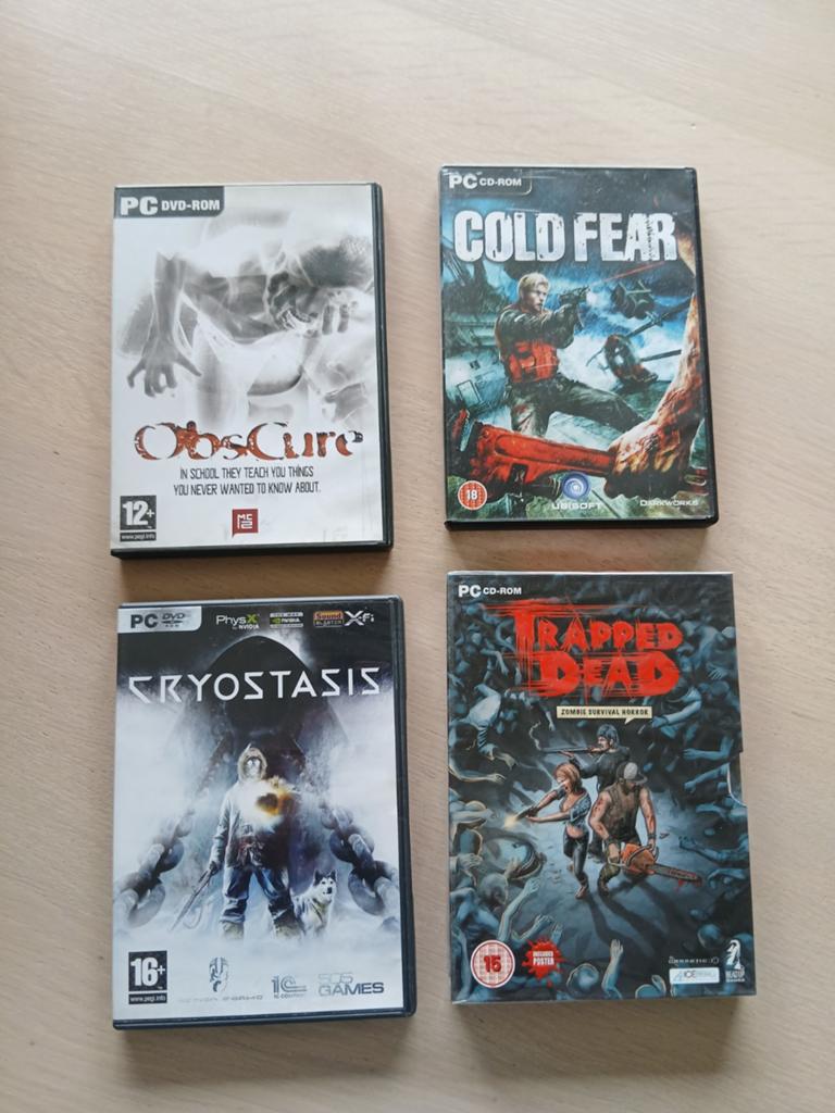 Lot van 16 PC games: Horror & Klassiekers, Avontuur en Actie, Gebruikt, 1 speler, Ophalen of Verzenden