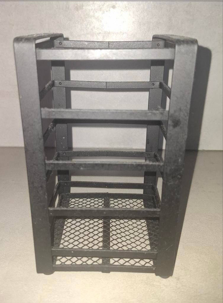 Zwarte metalen vierkante houder voor keukengerei,  bestekpot, Ophalen of Verzenden, Zwart, Metaal, Overige typen