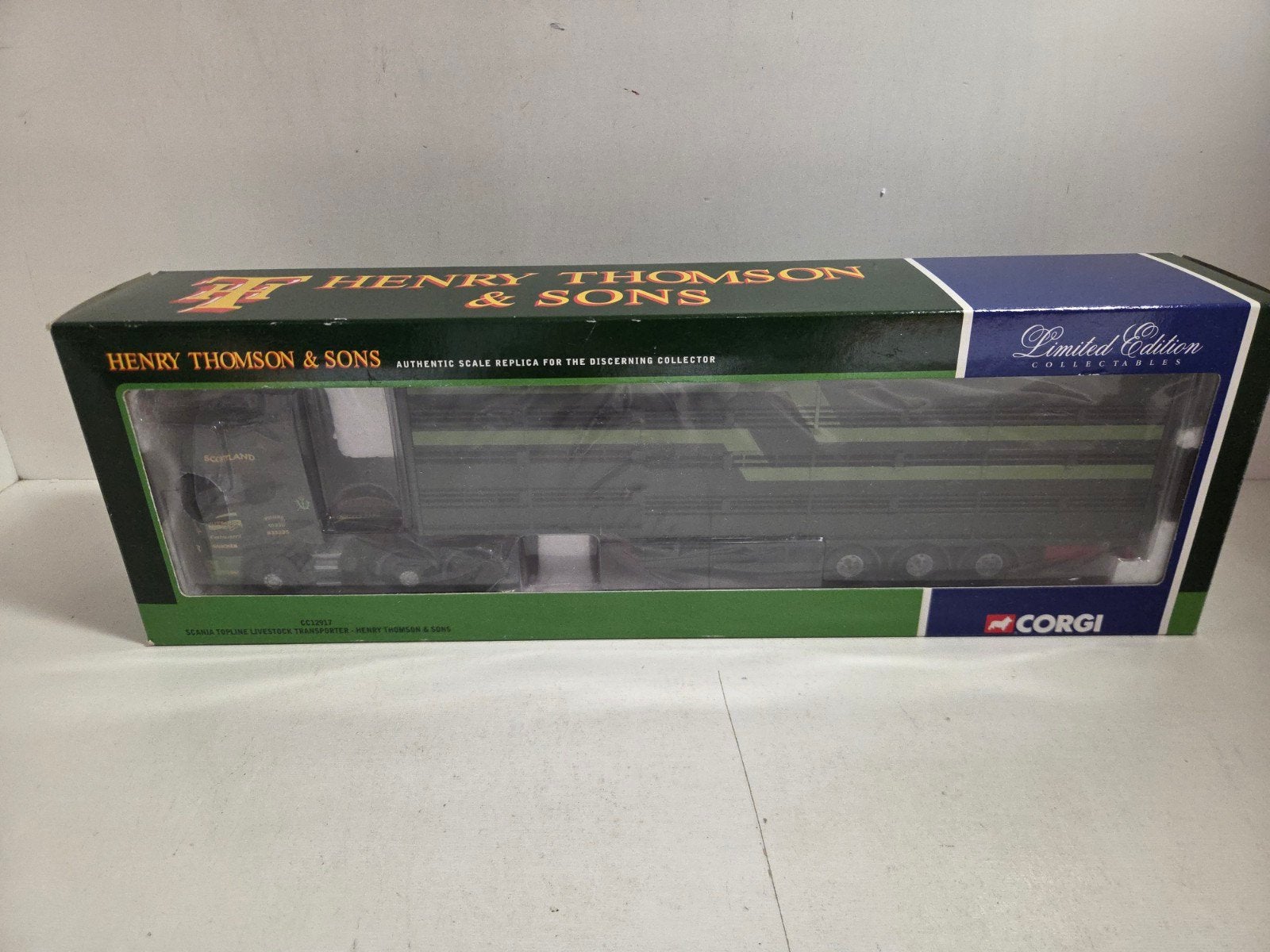 Corgi Scania Topline veewagen Henry Thomas, Corgi, ., Ophalen of Verzenden, Zo goed als nieuw