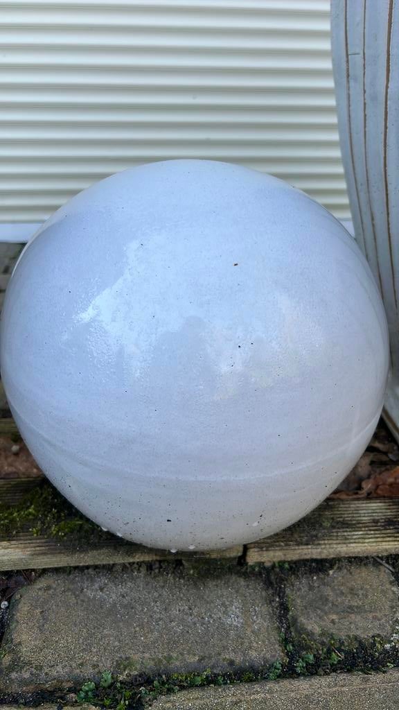 Witte winterharde tuin bol aardewerk 30cm, Antiek en Kunst, Antiek | Keramiek en Aardewerk, Ophalen