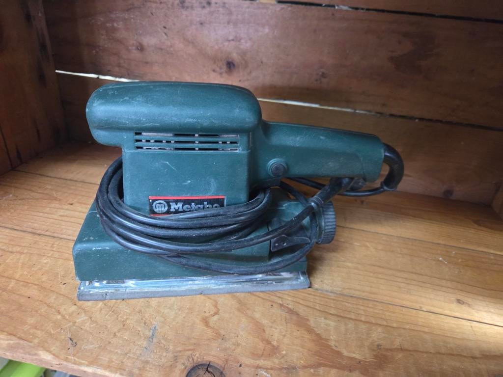 Metabo Vlakschuurmachine - Gebruikt, Ophalen of Verzenden, Gebruikt, Minder dan 600 watt, Vlakschuurmachine