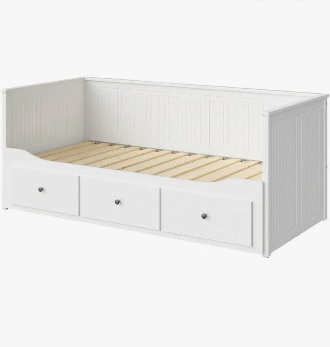 Hemnes ikea bed, Huis en Inrichting, Slaapkamer | Bedden, Zo goed als nieuw, Tweepersoons, 80 cm, 200 cm, Hout, Wit, Ophalen