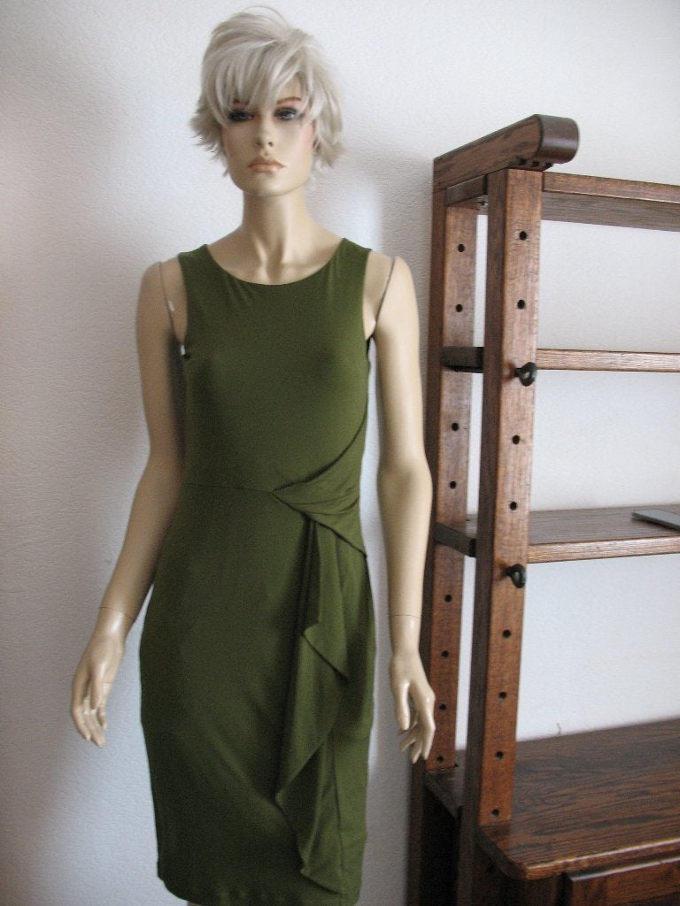 Steps Mouwloze Jurk met Drapering Groen Maat S, Ophalen of Verzenden, Zo goed als nieuw, Steps, Maat 36 (S)