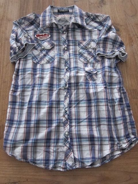 Scotch & soda blouse overhemd l korte mouwen, Overige kleuren, Zo goed als nieuw, Merkfreak, Scotch & Soda