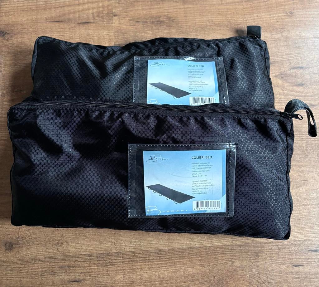 2x Bardani Colibri stretcher, Caravans en Kamperen, Kampeeraccessoires, Zo goed als nieuw, Ophalen
