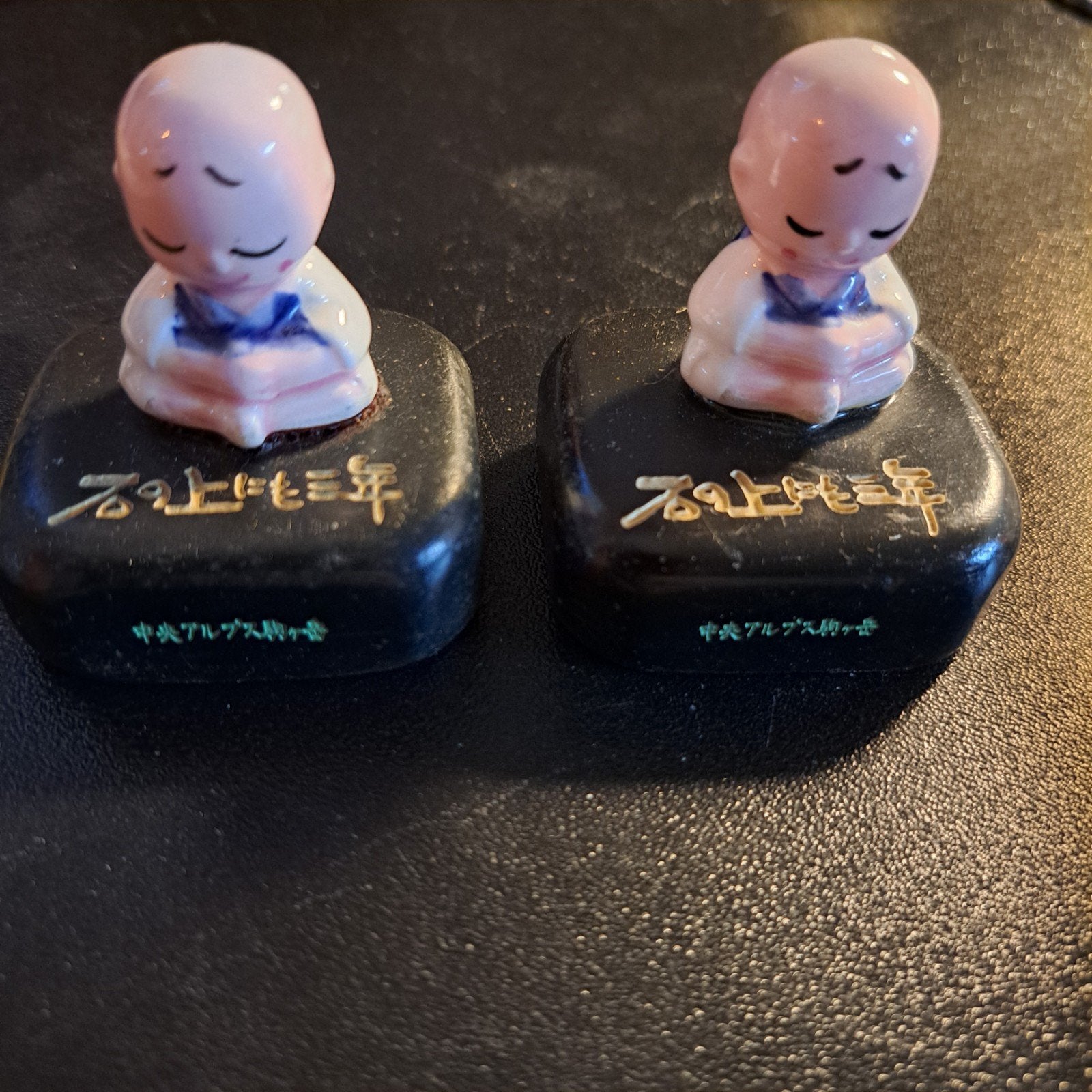 Set van 2 Japanse Monnik Beeldjes/Stempels, Ophalen of Verzenden