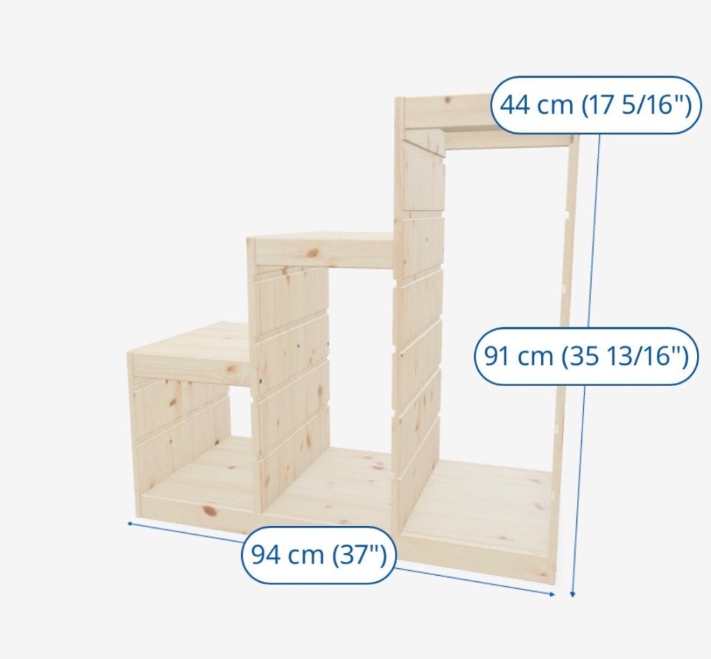 ikea trofast grenen, Ophalen, 50 tot 100 cm, Zo goed als nieuw, Minder dan 100 cm