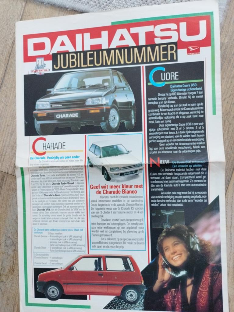 Daihatsu Jubileumnummer jaren '80 - 4 pagina's, Ophalen of Verzenden, Gelezen, Daihatsu