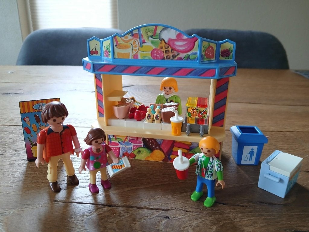 Playmobil Kermis Snoepkraam 5555, Gebouw, Complete set, Ophalen of Verzenden, Zo goed als nieuw