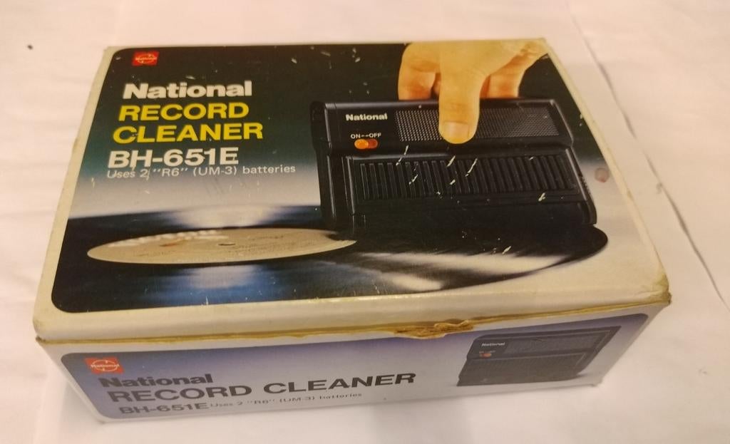National vintage Record Cleaner BH-651E platenreiniger, Ophalen of Verzenden, Zo goed als nieuw, Platenspeler-onderdeel, Overige merken