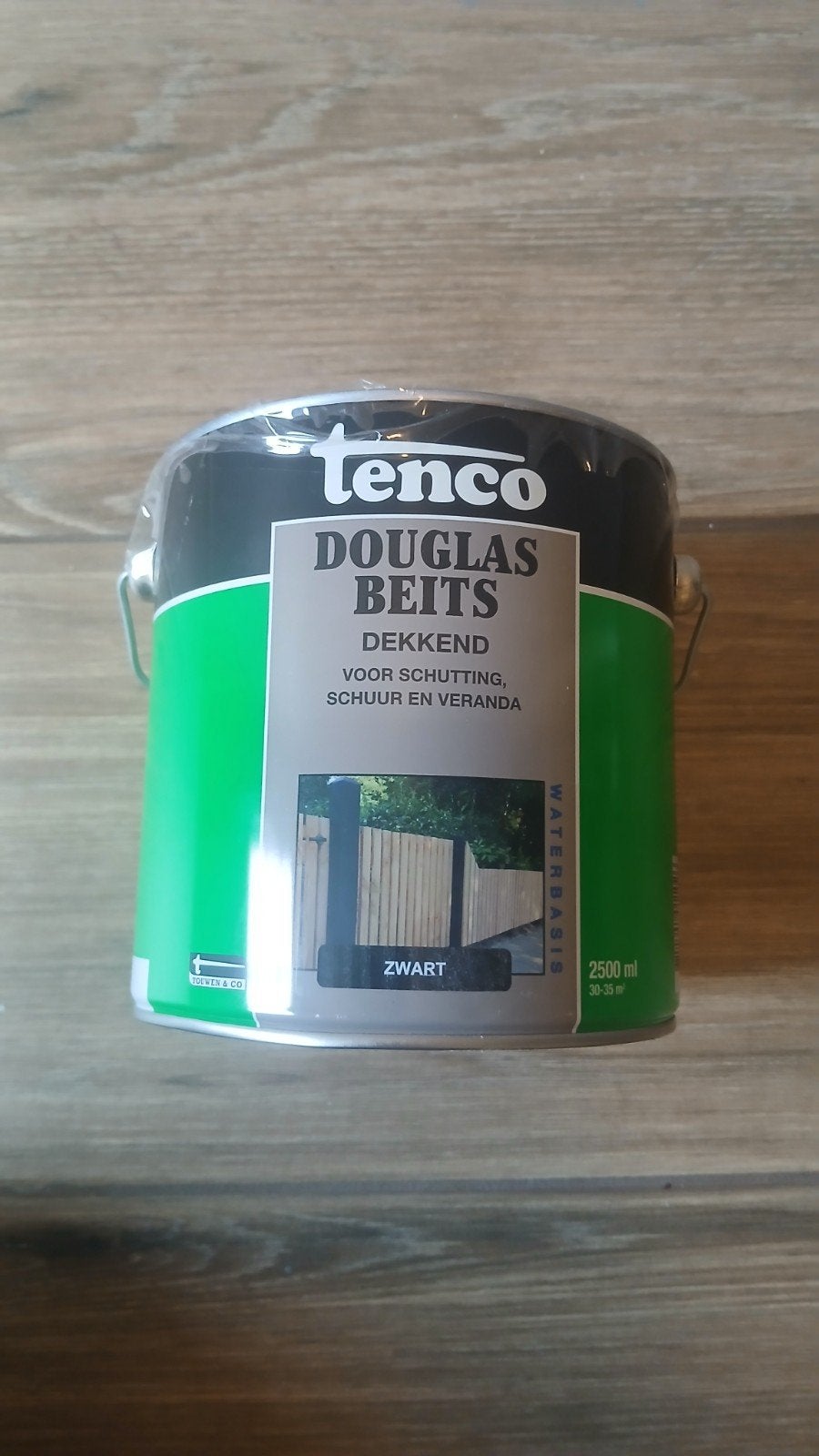 TENCO Douglasbeits dekkend zwart 2,5 l, Zwart, Nieuw, Beits, Ophalen of Verzenden