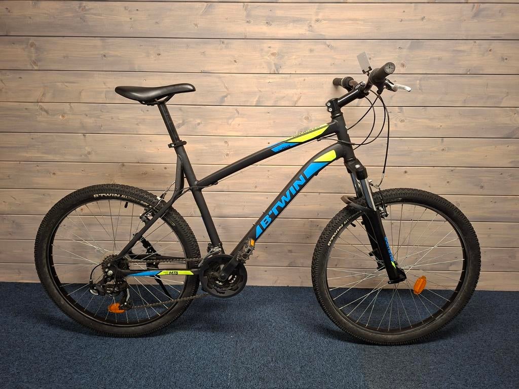 Btwin mountainbike hogere framemaat 54cm., Fietsen en Brommers, Fietsen | Mountainbikes en ATB, 53 tot 57 cm, Ophalen, Zo goed als nieuw