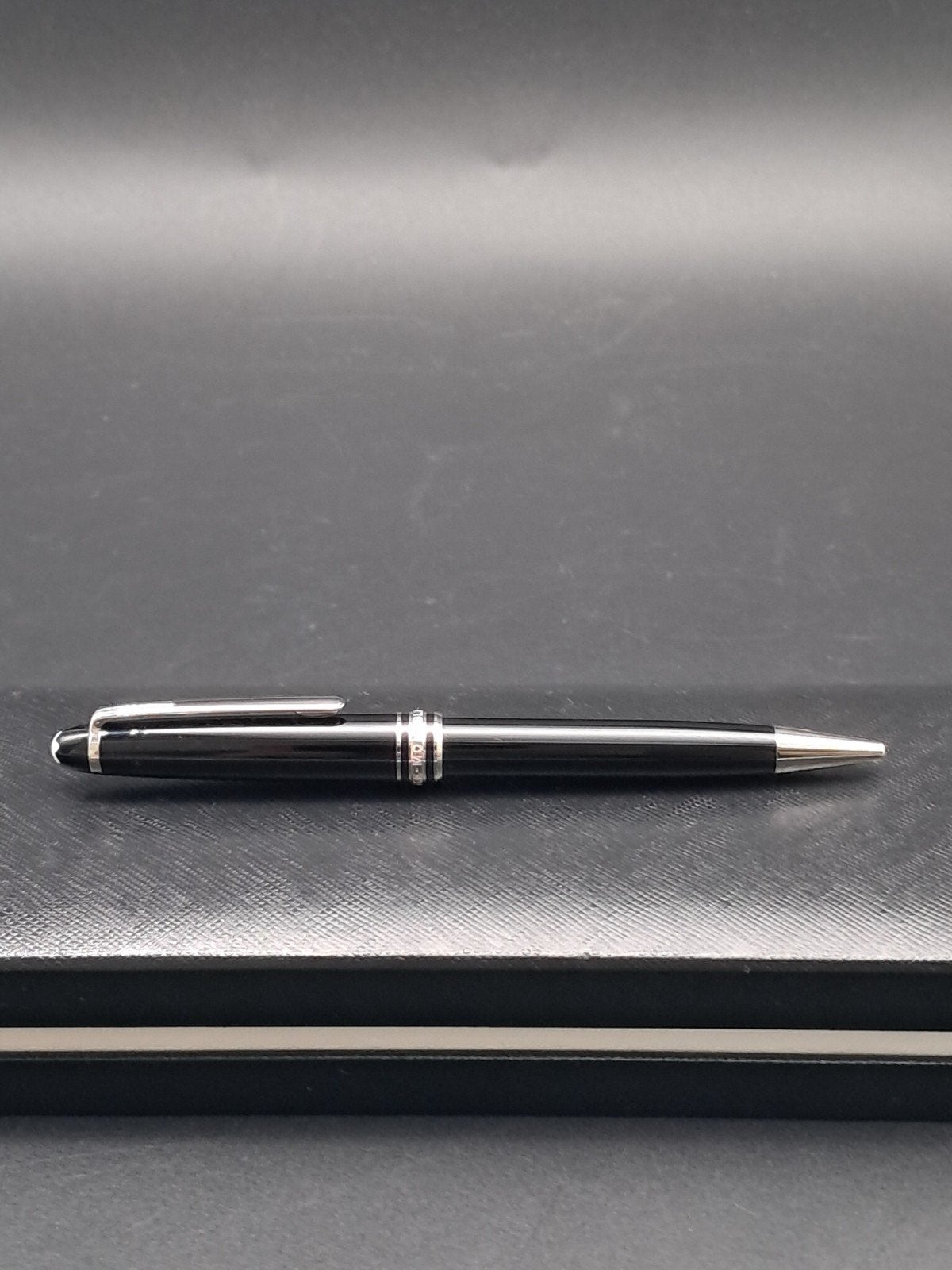 Montblanc Meisterstück Platinum Plated Balpen, Balpen, Met doosje, Ophalen of Verzenden, Zo goed als nieuw