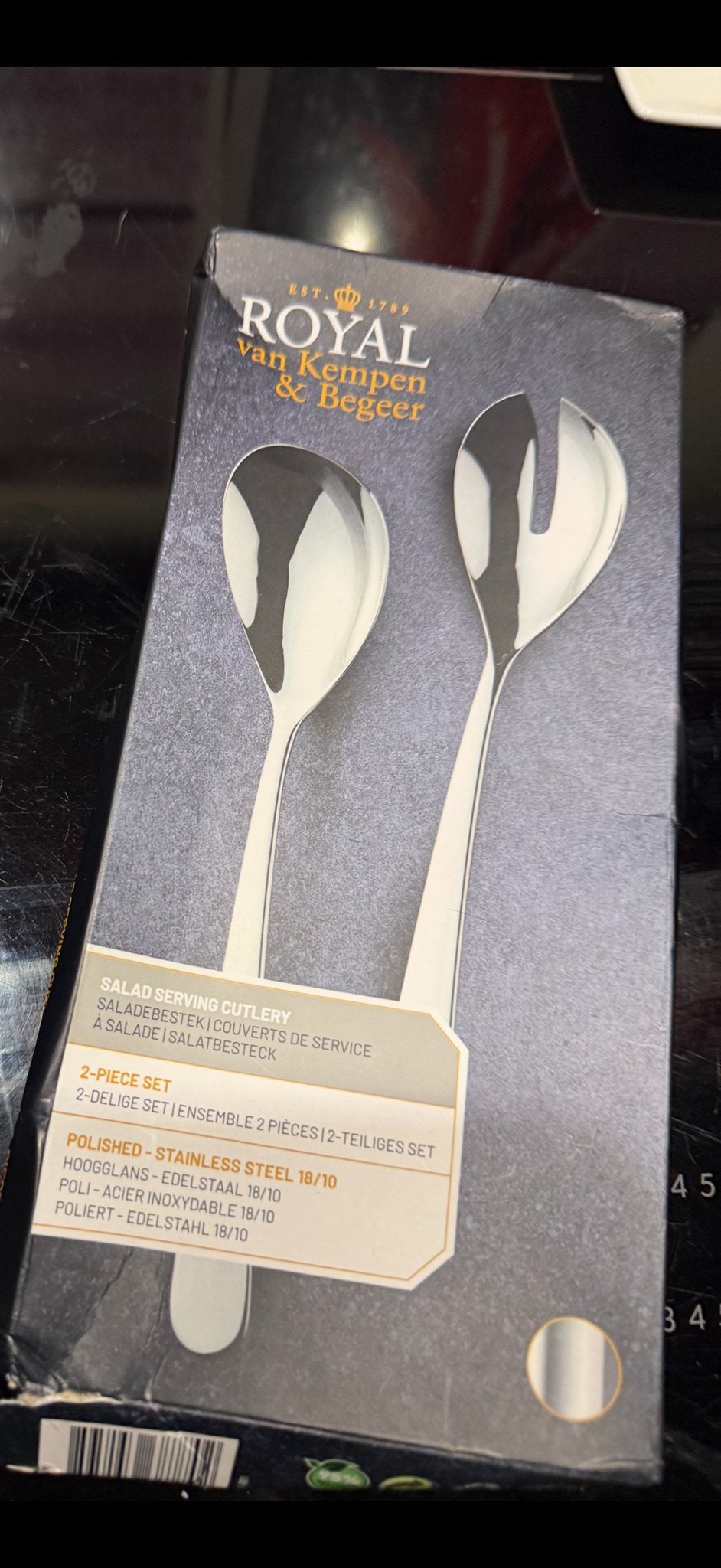 Royal van Kempen & Begeer Saladeset - 2-delig, Los bestek, Nieuw, Slabestek, Rvs of Chroom