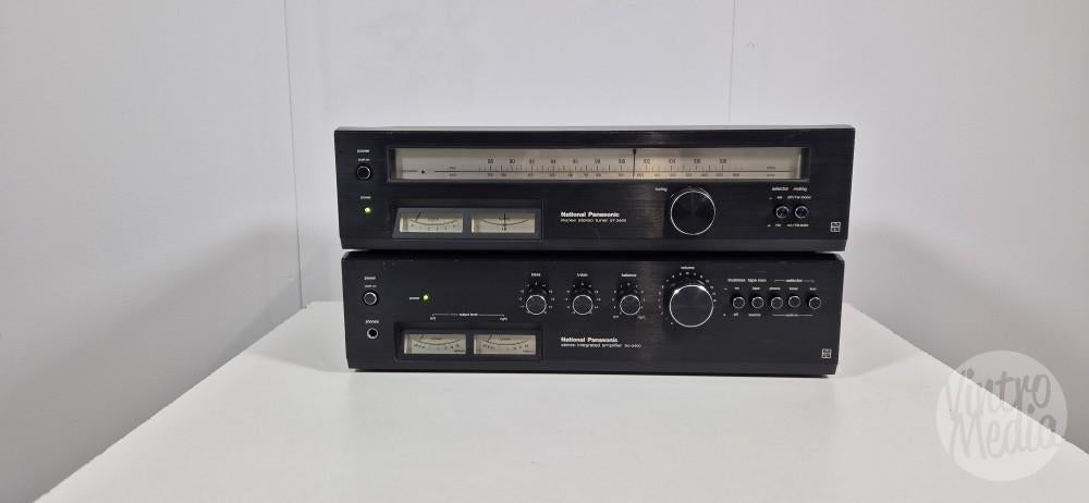National Panasonic SU-2400 Versterker + ST-2400 Tuner | Set, Overige merken, Tuner of Radio, Refurbished, Losse componenten