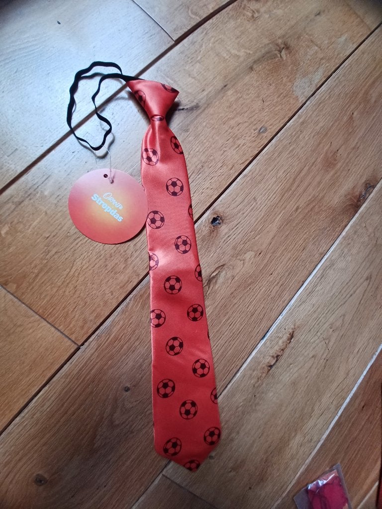 WK oranje voetbal stropdas / nieuw, Verzamelen, Ophalen of Verzenden, Nieuw, Overige binnenlandse clubs, Overige typen
